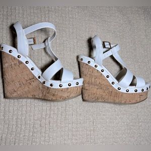 Wedges. Platform. Worn once. Great condition.